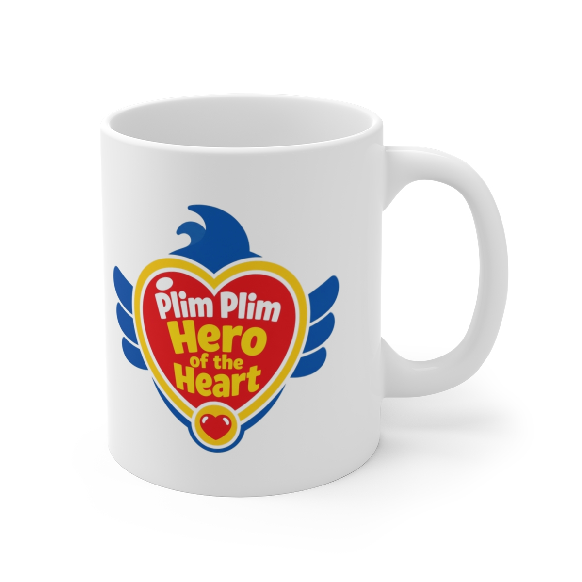 El Payaso Plim Plim "s series. A minimalist badge design inspired by the show" White Mug - Official mugs merchandise