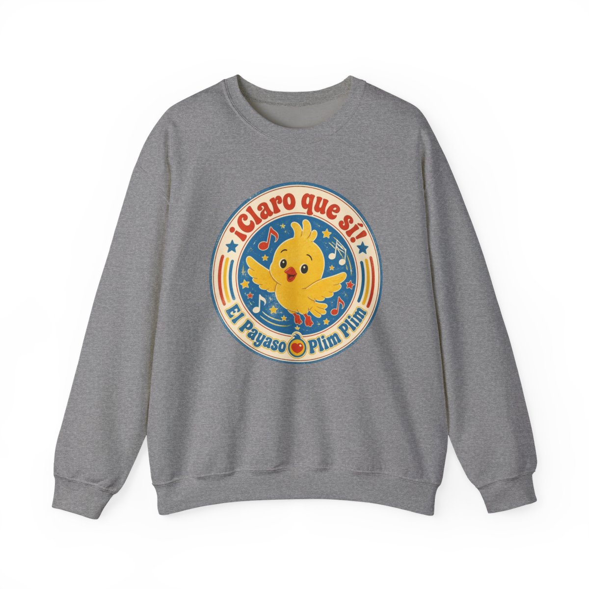 El Payaso Plim Plim "¡Claro que sí! El Payaso Plim Plim" Crewneck - alternate angle 2, merchandise