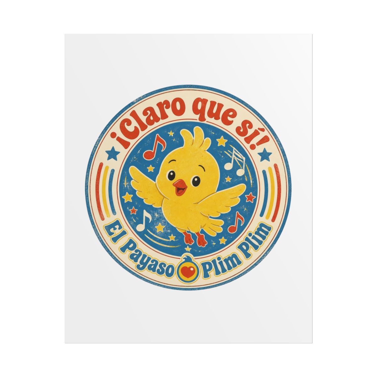 El Payaso Plim Plim "¡Claro que sí! El Payaso Plim Plim" Poster - Official Posters & Wall Art merchandise