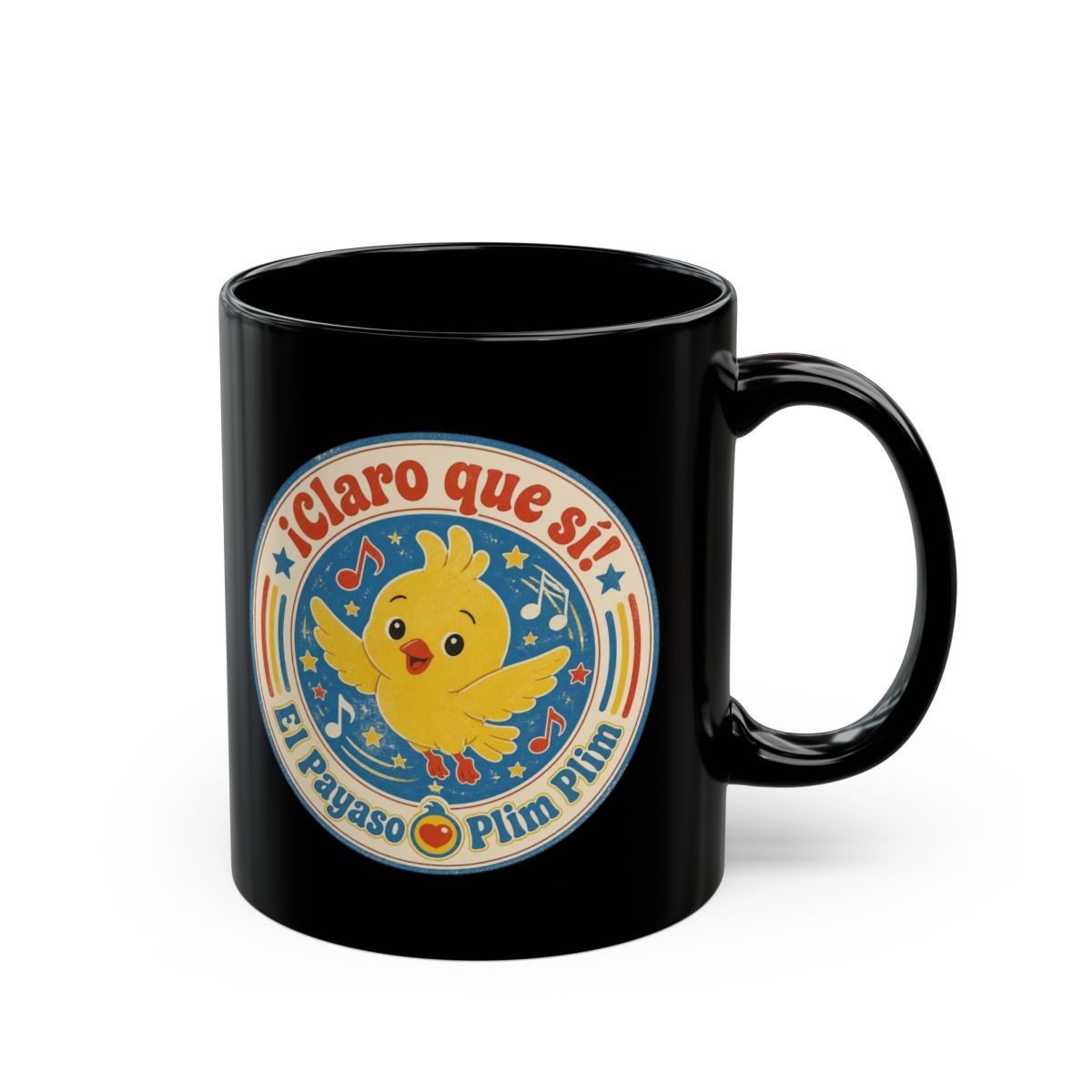 El Payaso Plim Plim "¡Claro que sí! El Payaso Plim Plim" Black Mug